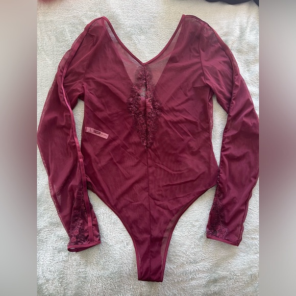 Long Sleeve Lingerie Bodysuit - Picture 2 of 3